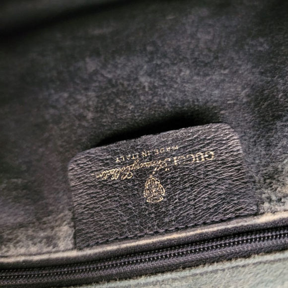 Vintage Gucci Accessory Collection 80s Boston Bag Monogram Leather Purse - Picture 9 of 13